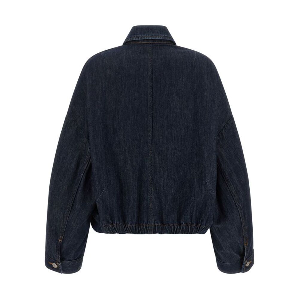 Dries Van Noten Blue Cotton Denim Women's Jacket - Picture 2 of 4